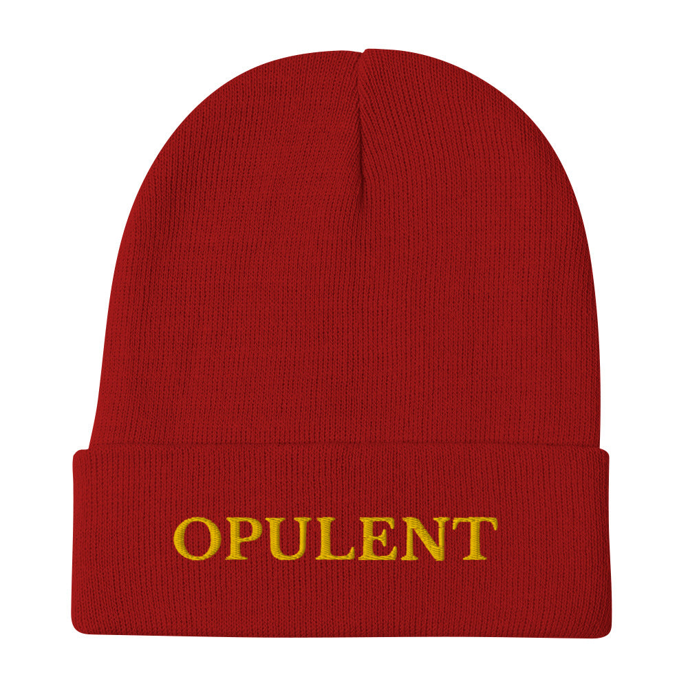 Opulent Embroidered Beanie