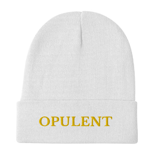 Opulent Embroidered Beanie