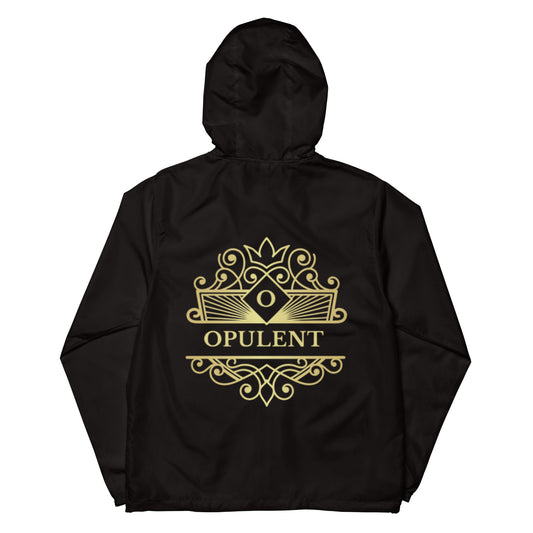 Opulent lightweight zip up windbreaker